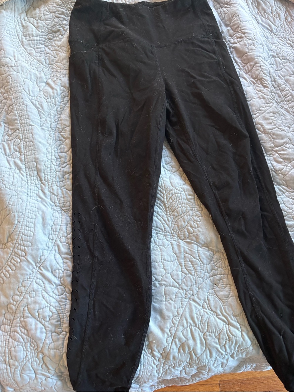 Makers Market Black Laser-Cut Active Leggings